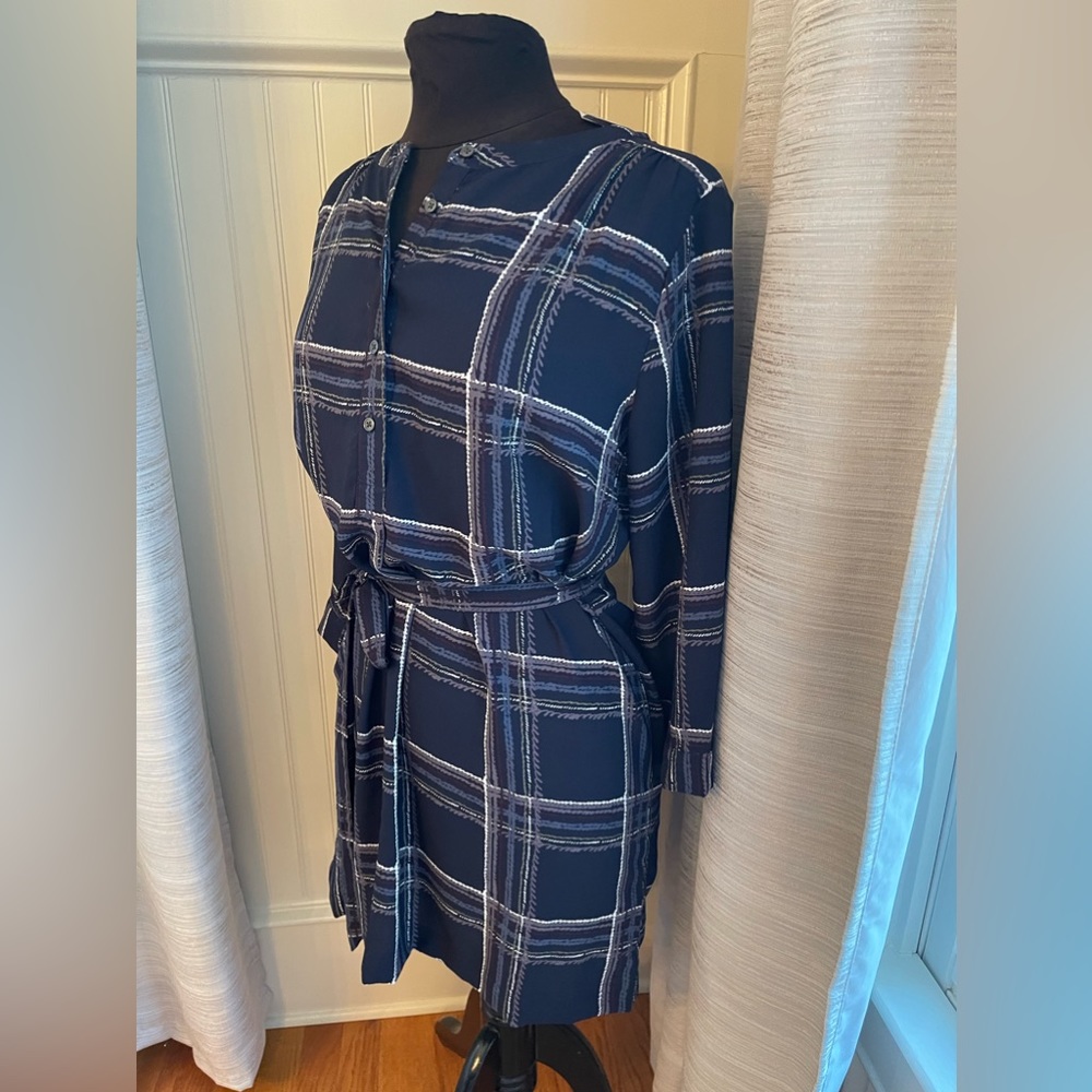 Loft striped formal dress